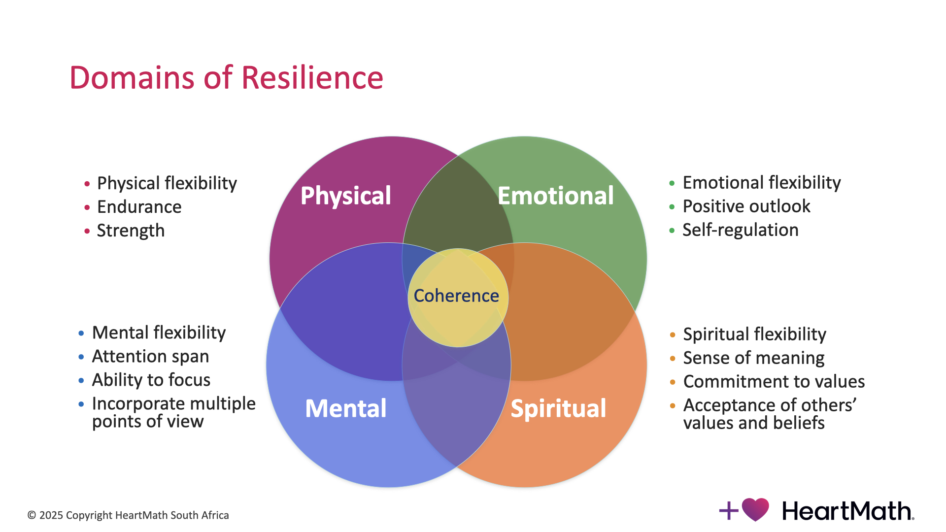 The Four Domains of Resilience